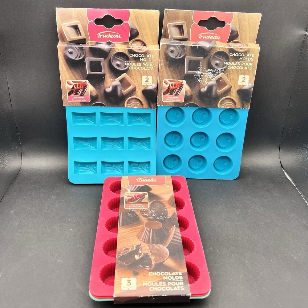 Trudeau Lot silicone chocolate molds